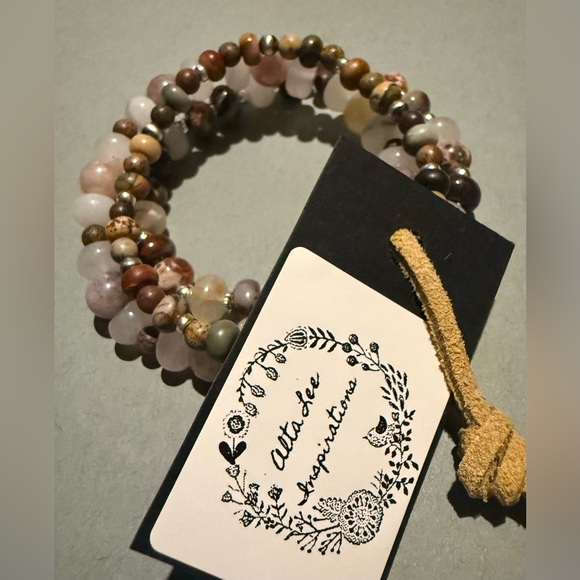Bracelets w/Mixed Jaspers, Sunstone & Sterling Silver by Alta Lee Inspirations - Picture 7 of 15